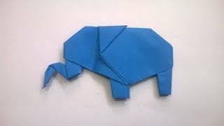 ORIGAMI ELEFANTE DE PAPEL  origami paper elephant [upl. by Cassandre]