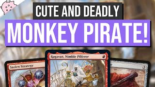 Cute amp Deadly Monkey Pirate Commander  Ragavan Nimble Pilferer  Modern Horizons 2 Spoiler  MTG [upl. by Ayanaj162]