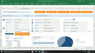 Rechnungen erstellen mit Excel  Der Finanzwerker Tutorial [upl. by Kcirddec]