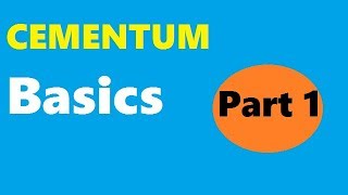 Cementum  Part 1 BASICS [upl. by Phemia]