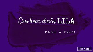 Cómo hacer el color lila [upl. by Annahvas213]