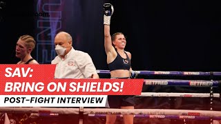 “Shields don’t want this work”  Savannah Marshall wins WBO World Title amp calls for return [upl. by Boothe910]