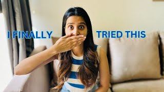 I FINALLY TRIED TEETH WHITENING AT HOME [upl. by Mueller]