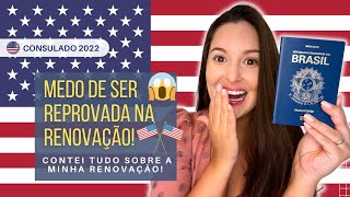 Renovação de visto tem ENTREVISTA Atualizado 2022 [upl. by Mosi991]