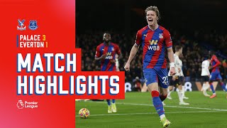 Crystal Palace v Everton  Match Highlights [upl. by Ellene]