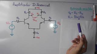 Amplificador Diferencial Análisis General 14 [upl. by Blakely]