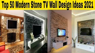 Top 50 Modern Stone TV Wall Design Ideas 2021  Decorative TV Wall DesignTV Wall Units Idea Part 22 [upl. by Zacharias]