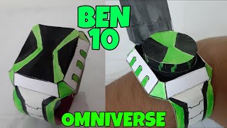 how to make ben 10 omniverse omnitrix out of paper [upl. by Eillib210]