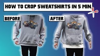 HOW TO CROP HOODIE IN 5 MIN  DIY CLOTHING  STREETWEAR 2020 [upl. by Mclyman772]