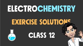 Electrochemistry Exercise Solutions  Class 12 Board Exam [upl. by Lesslie]