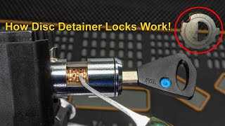 296 Closeup On How A Disc Detainer Lock Works [upl. by Merow]