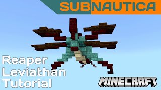 Minecraft  Subnautica Reaper Leviathan Tutorial [upl. by Alilahk]