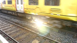 Merseyrail 507 009 making arcs at Birkdale station [upl. by Inwat82]