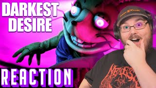 FNAF GLITCHTRAP SONG Darkest Desire LYRIC VIDEO  Dawko amp DHeusta REACTION [upl. by Brittany]