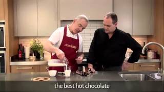 How to make a hot chocolate using an aerolatte milk frother [upl. by Nefets]