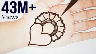 Simple amp Attractive Love Heart Mehandi design Easy Mehndi designs  mehndi design  Shabs Creation [upl. by Nossaj464]