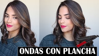 COMO HACER ONDAS CON PLANCHA RAPIDO Y FACIL I Cukismakeup [upl. by Addam]