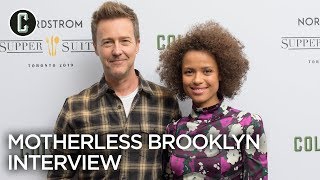 Motherless Brooklyn Edward Norton amp Gugu MbathaRaw Interview  TIFF 2019 [upl. by Percy]