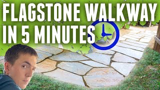 Build a Flagstone Pathway In 5 Minutes [upl. by Ymorej]