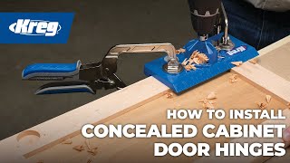 How To Install Concealed Cabinet Door Hinges [upl. by Darcie638]