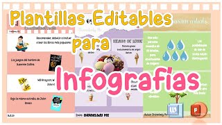 PLANTILLAS EDITABLES PARA INFOGRAFIA DESDE WORD [upl. by Tosch]