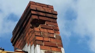 Brick repair on chimney DIY [upl. by Nicks792]