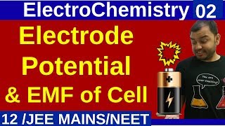 ElectroChemistry 02  Electrode Potential and EMF Of Cell  Basics JEE MAINSNEET [upl. by Gwyneth]