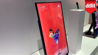 Heres A TV You Can Flip Sideways For Vertical Video Content Samsung Sero TV From CES 2020 [upl. by Riplex]