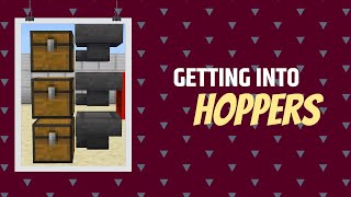 Minecraft Hoppers Tutorial All Minecraft Versions [upl. by Hepsibah619]