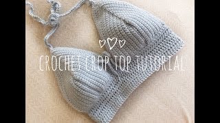 CROCHET BRALETTE TUTORIAL for bigger chest [upl. by Ileana]