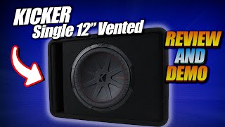 Kicker 48VCWR122 12quot Subwoofer in a Vented box PLUS How to Tune an Amp Step by Step [upl. by Selmore]