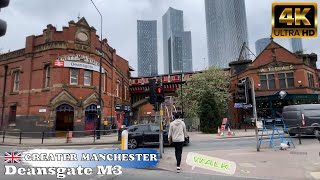 DeansgateManchester M3 City Walk Tour 4K [upl. by Alra]