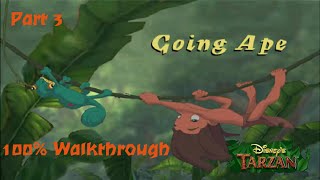 Disneys Tarzan PS1 100 Walkthrough  Part 3  Level 2 Going Ape Hard [upl. by Lenahc]